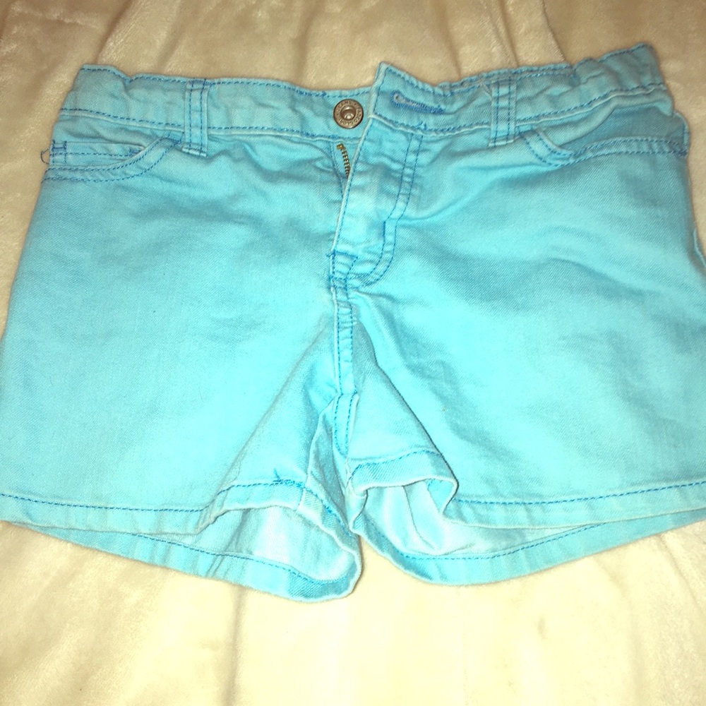 Girls blue jean shorts from faded glory